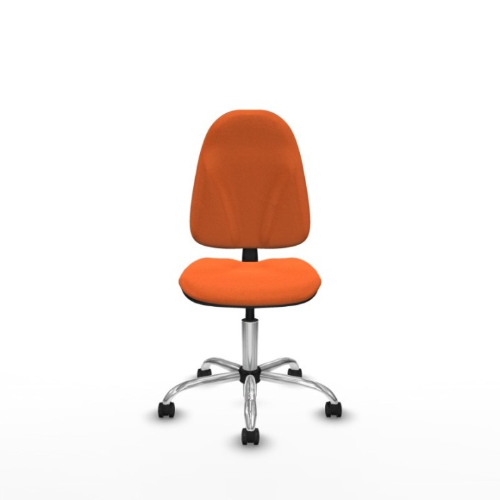 Algarra CP bali naranja  base cromada ruedas autofrenantes 50mm