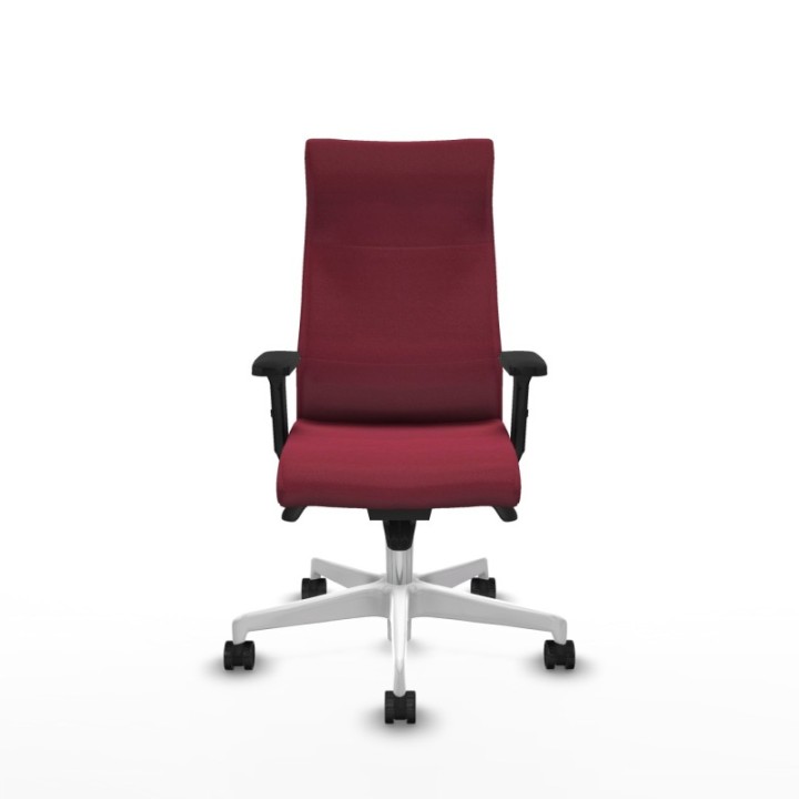 Albacete dirección sincro bali granate brazos 2D base blanca ruedas 65 nailon