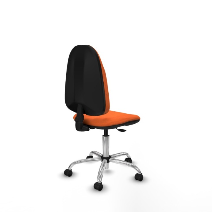 Algarra CP bali naranja  base cromada ruedas engomadas 50mm