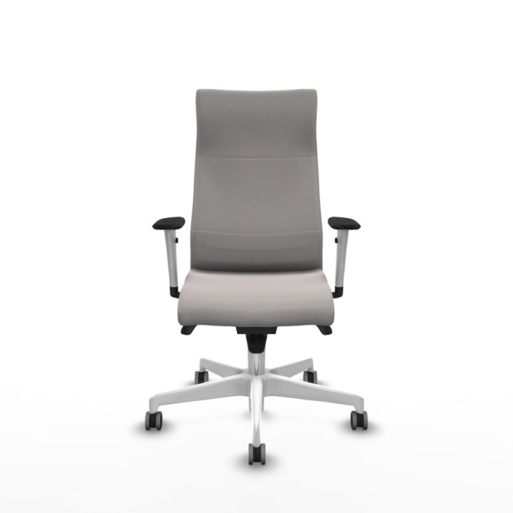 Albacete dirección sincro similpiel blanco brazos 1D blancos base blanca ruedas 65 engomadas