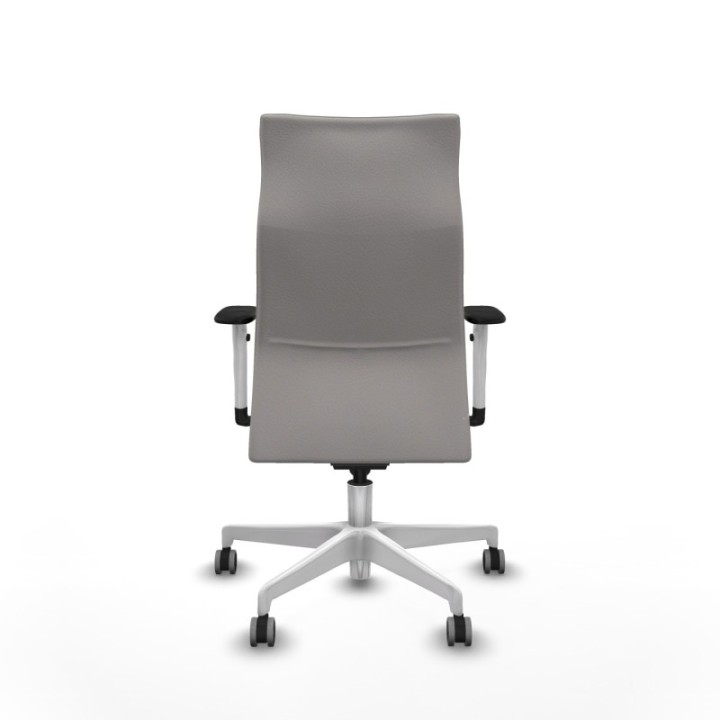 Albacete dirección sincro similpiel blanco brazos 1D blancos base blanca ruedas 65 engomadas