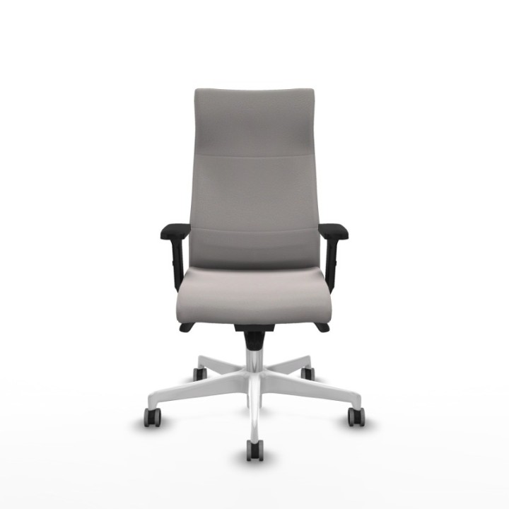 Albacete dirección sincro similpiel blanco brazos 2D base blanca ruedas 65 engomadas