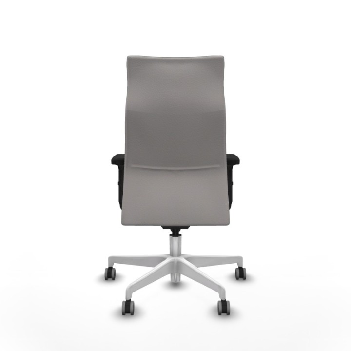 Albacete dirección sincro similpiel blanco brazos 2D base blanca ruedas 65 engomadas