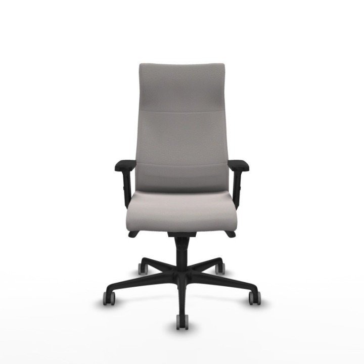 Albacete dirección sincro similpiel blanco brazos 2D base nailon ruedas 65 engomadas