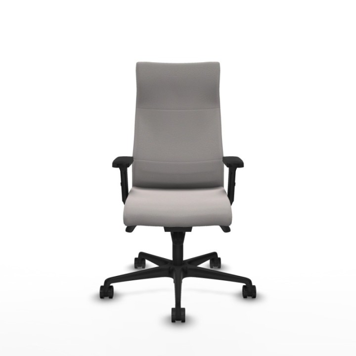 Albacete dirección sincro similpiel blanco brazos 2D base nailon ruedas 65 nailon