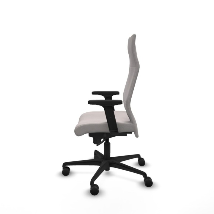 Albacete dirección sincro similpiel blanco brazos 2D base nailon ruedas 65 nailon