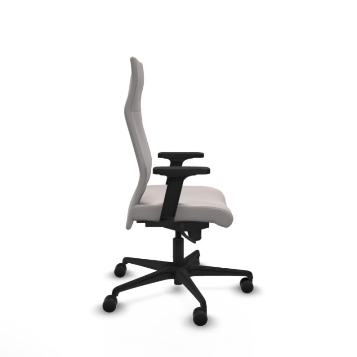 Albacete dirección sincro similpiel blanco brazos 2D base nailon ruedas 65 nailon