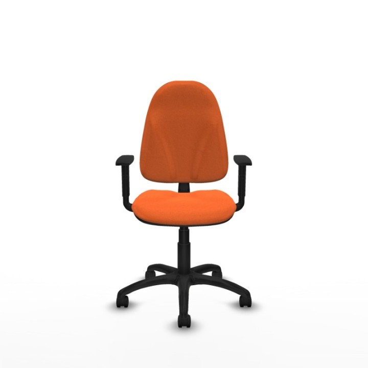 Algarra CP bali naranja brazos 1D base poliamida ruedas nailon 50mm