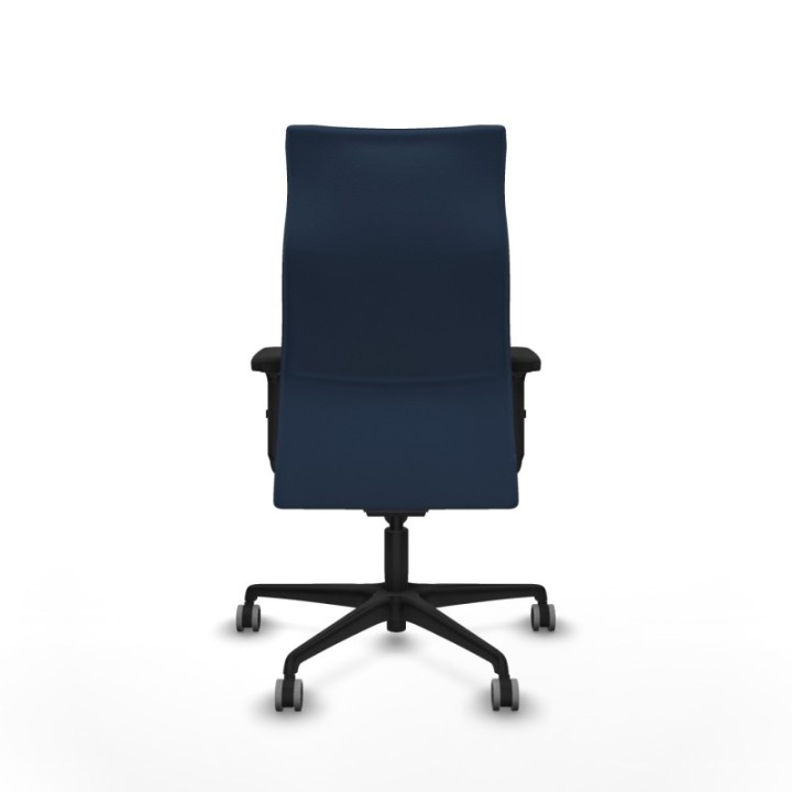 Albacete dirección sincro similpiel azul marino brazos 2D base nailon ruedas 65 engomadas