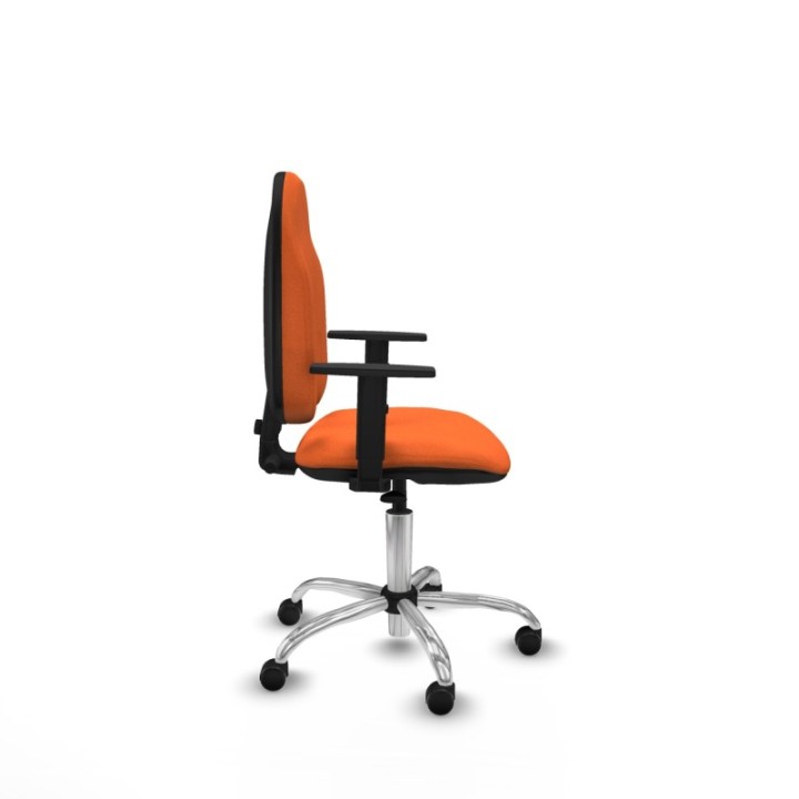 Algarra CP bali naranja brazos 1D base cromada ruedas autofrenantes 50mm