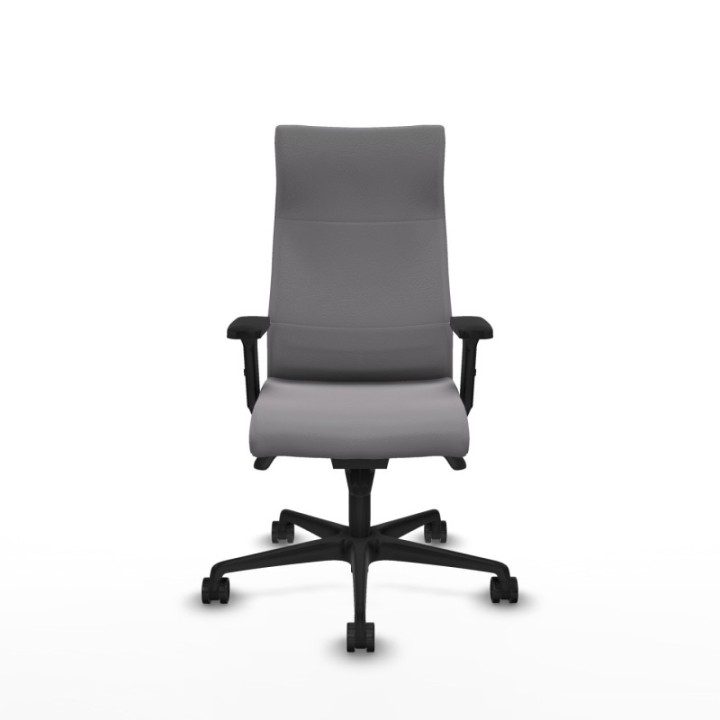 Albacete dirección sincro similpiel gris brazos 2D base nailon ruedas 65 nailon