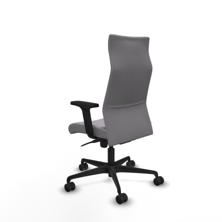 Albacete dirección sincro similpiel gris brazos 2D base nailon ruedas 65 nailon