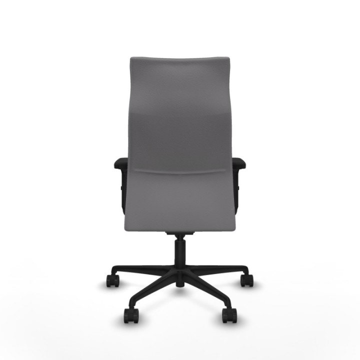 Albacete dirección sincro similpiel gris brazos 2D base nailon ruedas 65 nailon