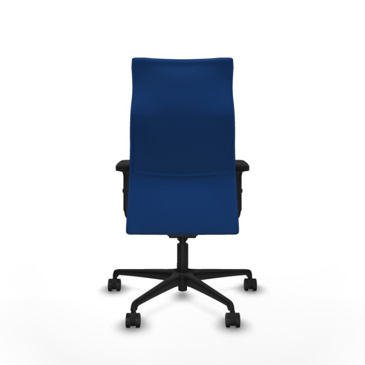 Albacete dirección sincro similpiel azul brazos 2D base nailon ruedas 65 nailon