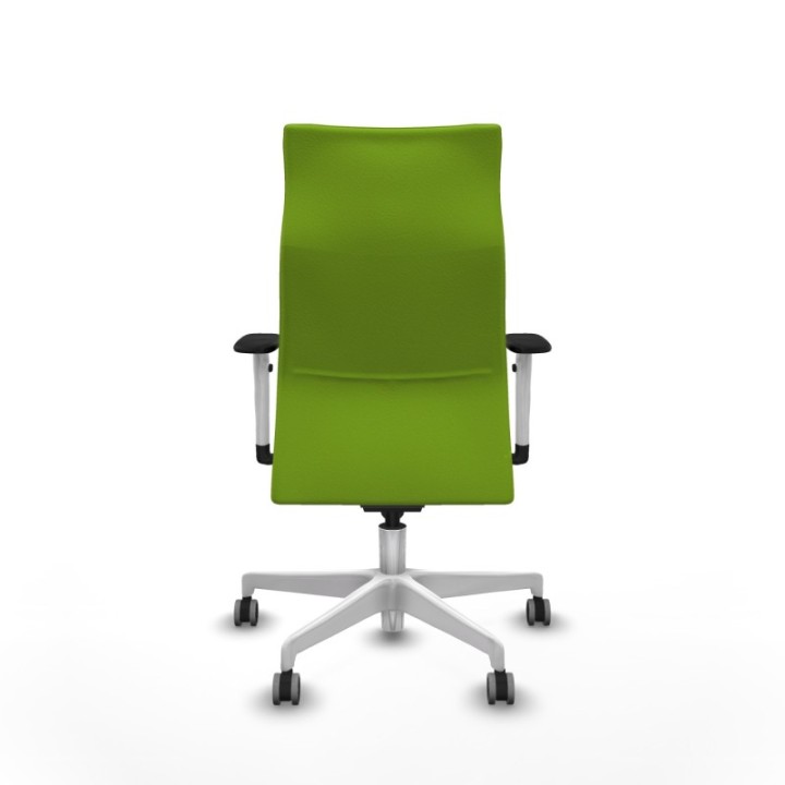 Albacete dirección sincro similpiel pistacho brazos 1D blancos base blanca ruedas 65 engomadas