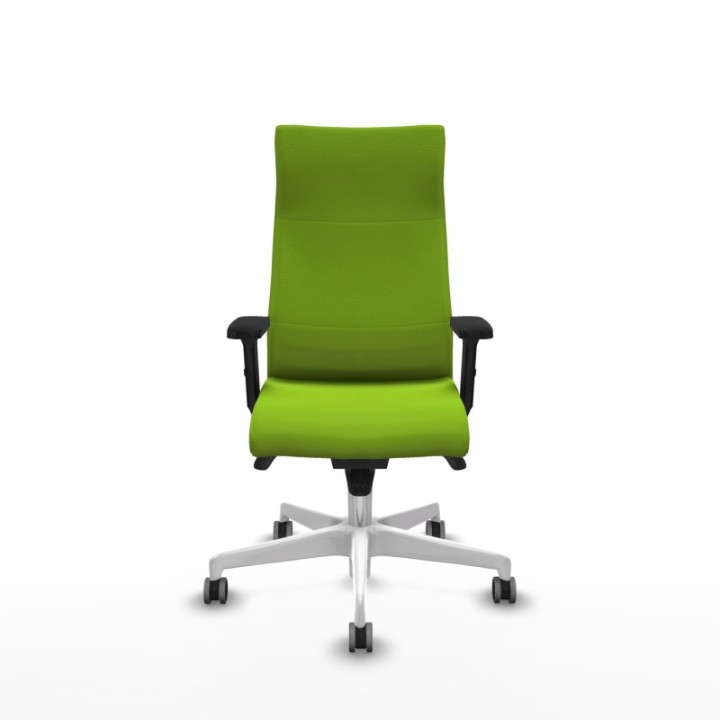 Albacete dirección sincro similpiel pistacho brazos 2D base blanca ruedas 65 engomadas