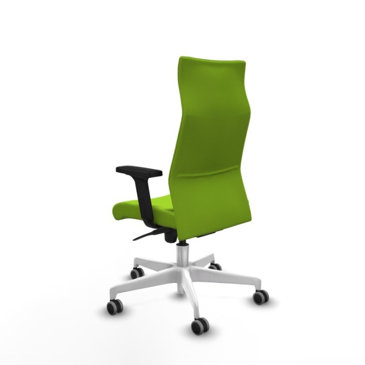 Albacete dirección sincro similpiel pistacho brazos 2D base blanca ruedas 65 engomadas