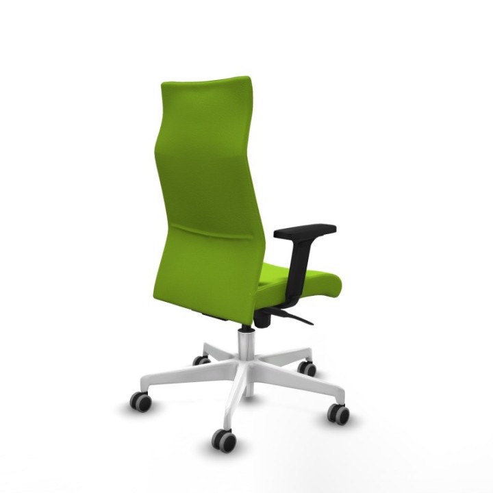 Albacete dirección sincro similpiel pistacho brazos 2D base blanca ruedas 65 engomadas