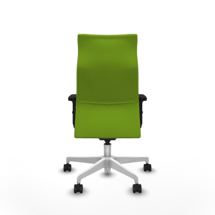 Albacete dirección sincro similpiel pistacho brazos 2D base blanca ruedas 65 nailon