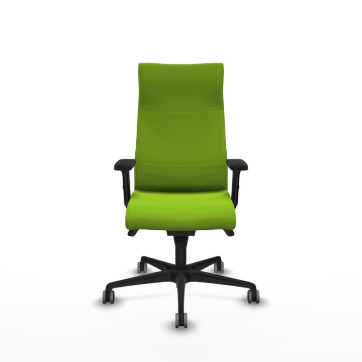 Albacete dirección sincro similpiel pistacho brazos 2D base nailon ruedas 65 engomadas