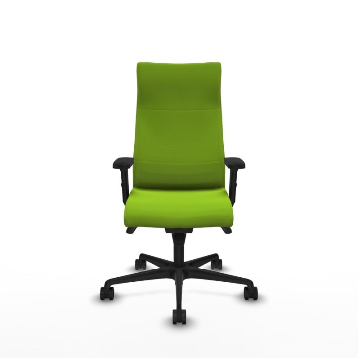 Albacete dirección sincro similpiel pistacho brazos 2D base nailon ruedas 65 nailon