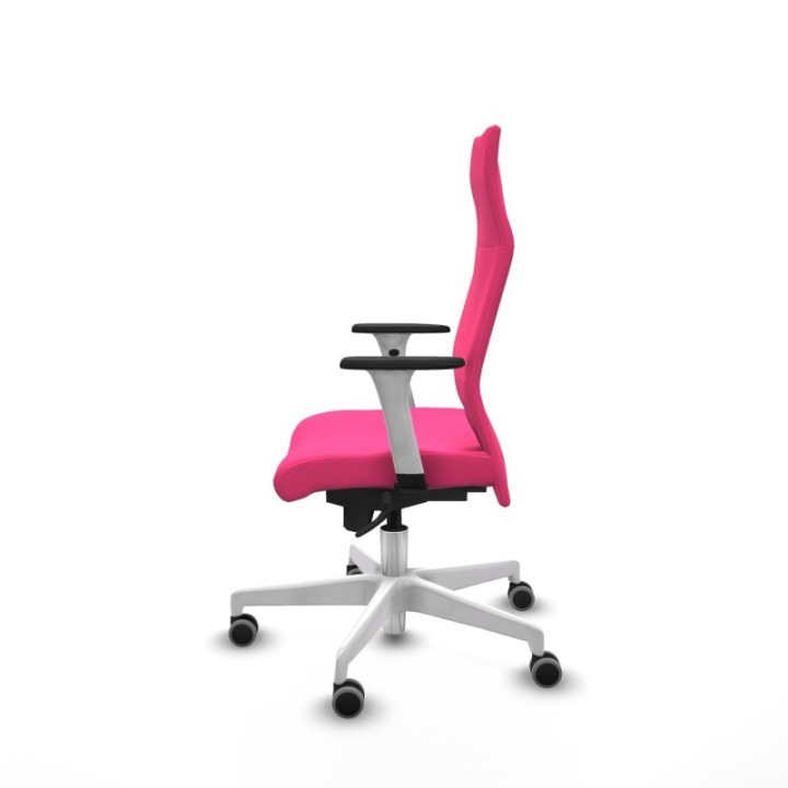 Albacete dirección sincro similpiel rosa brazos 1D blancos base blanca ruedas 65 engomadas