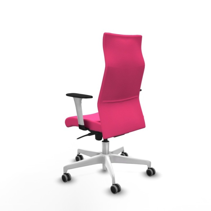 Albacete dirección sincro similpiel rosa brazos 1D blancos base blanca ruedas 65 engomadas