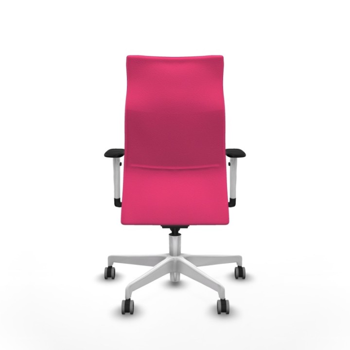 Albacete dirección sincro similpiel rosa brazos 1D blancos base blanca ruedas 65 engomadas