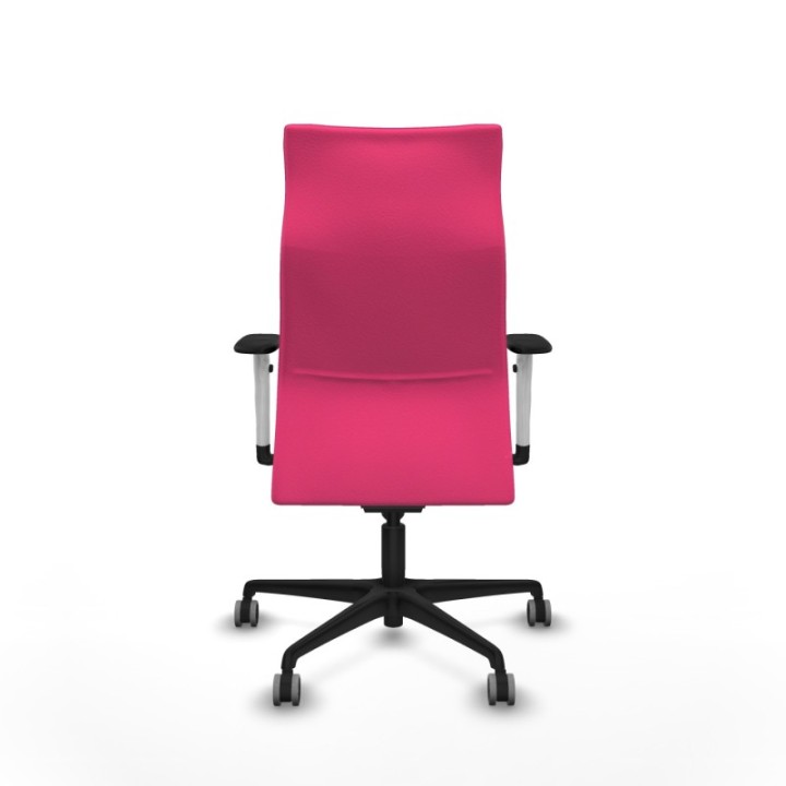 Albacete dirección sincro similpiel rosa brazos 1D blancos base nailon ruedas 65 engomadas