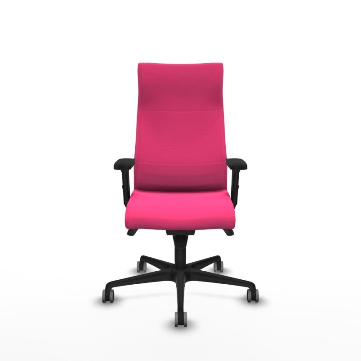 Albacete dirección sincro similpiel rosa brazos 2D base nailon ruedas 65 engomadas