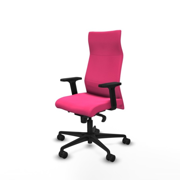 Albacete dirección sincro similpiel rosa brazos 2D base nailon ruedas 65 nailon