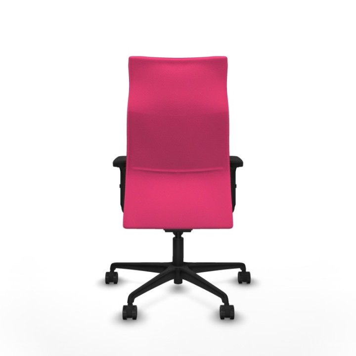 Albacete dirección sincro similpiel rosa brazos 2D base nailon ruedas 65 nailon