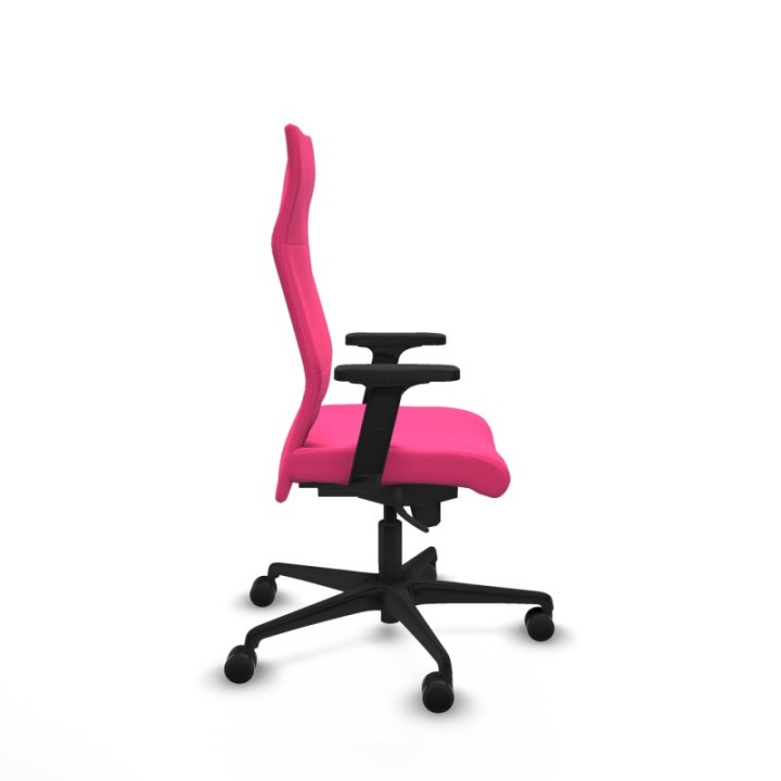 Albacete dirección sincro similpiel rosa brazos 2D base nailon ruedas 65 nailon