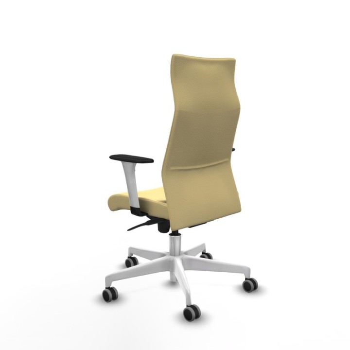 Albacete dirección sincro similpiel crema brazos 1D blancos base blanca ruedas 65 engomadas