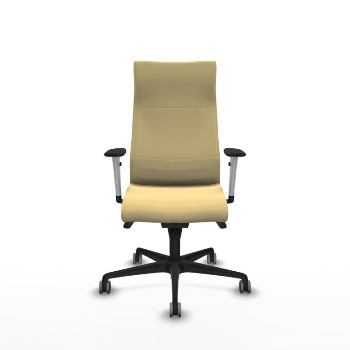 Albacete dirección sincro similpiel crema brazos 1D blancos base nailon ruedas 65 engomadas