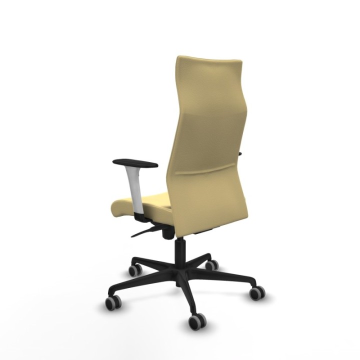 Albacete dirección sincro similpiel crema brazos 1D blancos base nailon ruedas 65 engomadas