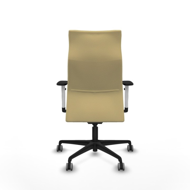 Albacete dirección sincro similpiel crema brazos 1D blancos base nailon ruedas 65 engomadas