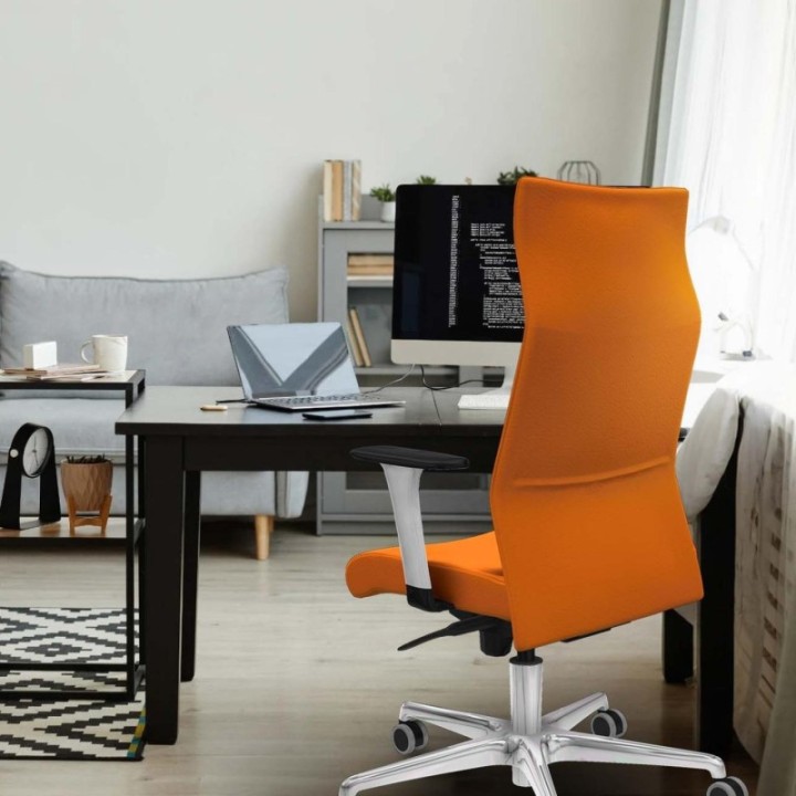 Albacete dirección sincro similpiel crema brazos 1D blancos base aluminio ruedas 65 engomadas