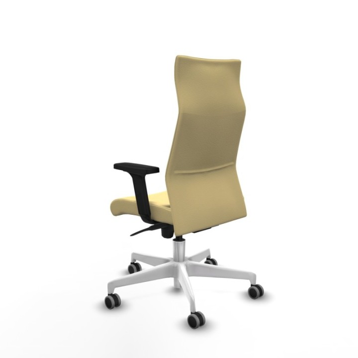 Albacete dirección sincro similpiel crema brazos 2D base blanca ruedas 65 engomadas