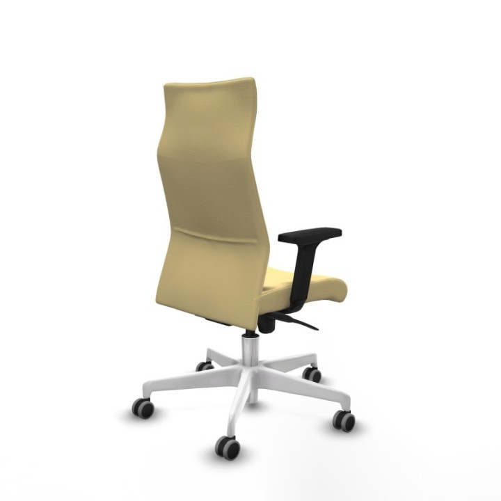 Albacete dirección sincro similpiel crema brazos 2D base blanca ruedas 65 engomadas