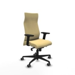 Albacete dirección sincro similpiel crema brazos 2D base nailon ruedas 65 engomadas