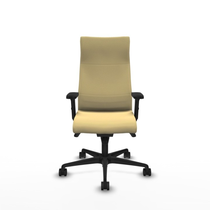 Albacete dirección sincro similpiel crema brazos 2D base nailon ruedas 65 nailon