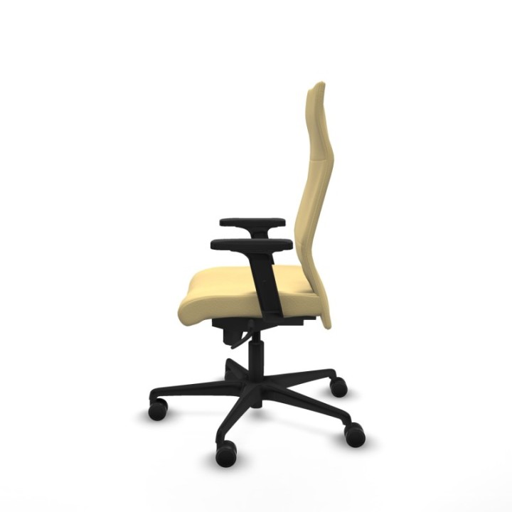 Albacete dirección sincro similpiel crema brazos 2D base nailon ruedas 65 nailon