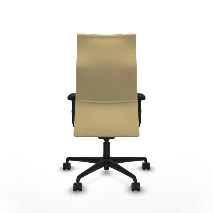 Albacete dirección sincro similpiel crema brazos 2D base nailon ruedas 65 nailon