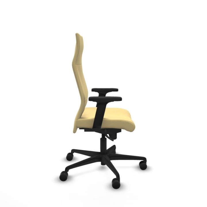 Albacete dirección sincro similpiel crema brazos 2D base nailon ruedas 65 nailon