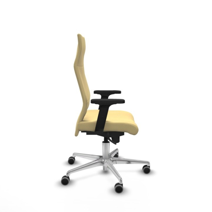 Albacete dirección sincro similpiel crema brazos 2D base aluminio ruedas 65 engomadas