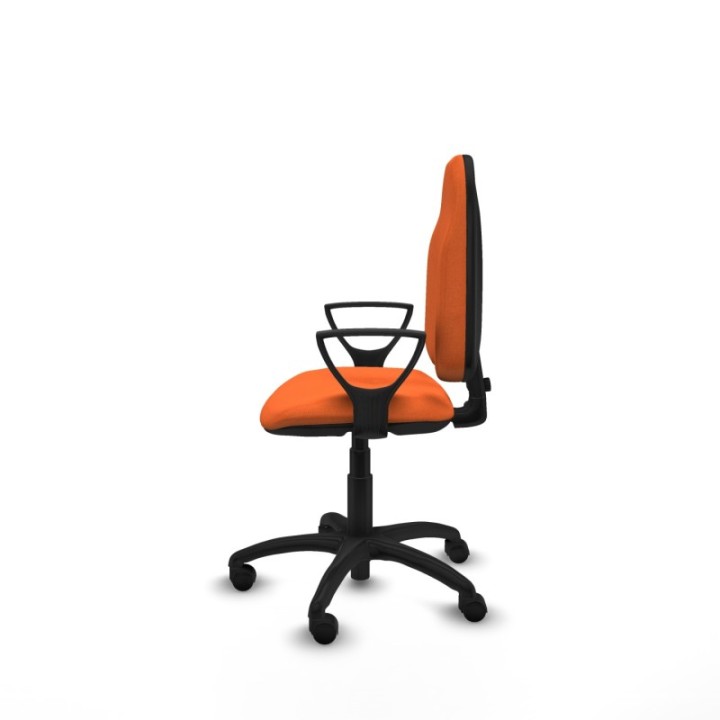 Algarra CP bali naranja brazos fijos base poliamida ruedas nailon 50mm