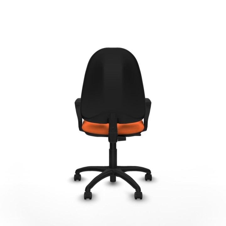 Algarra CP bali naranja brazos fijos base poliamida ruedas engomadas 50mm