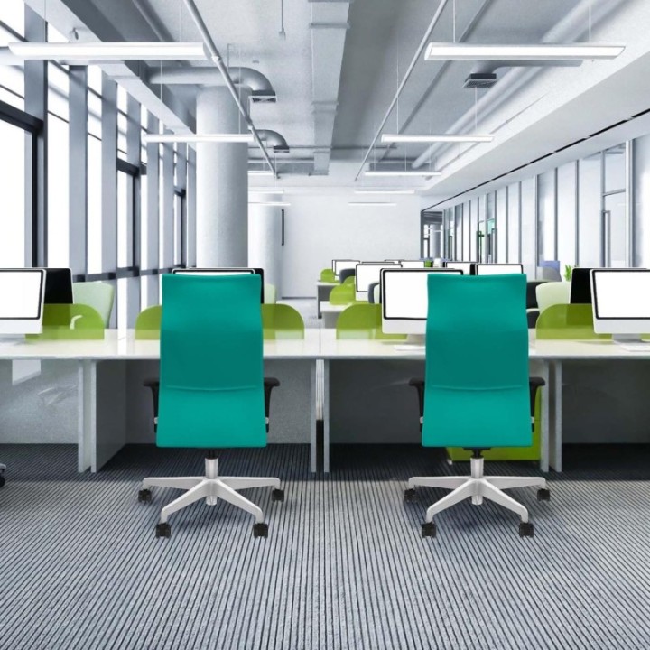 Albacete dirección sincro similpiel rojo brazos 1D cromados base blanca ruedas 65 nailon