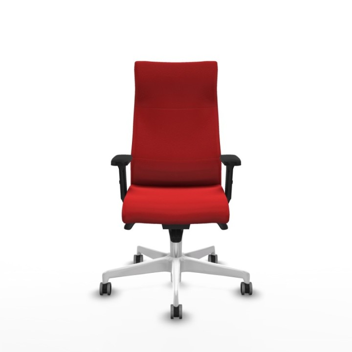 Albacete dirección sincro similpiel rojo brazos 2D base blanca ruedas 65 engomadas